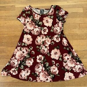 TMG New York Women's Floral Short Sleeve Mini Dress - Size 4
 b89